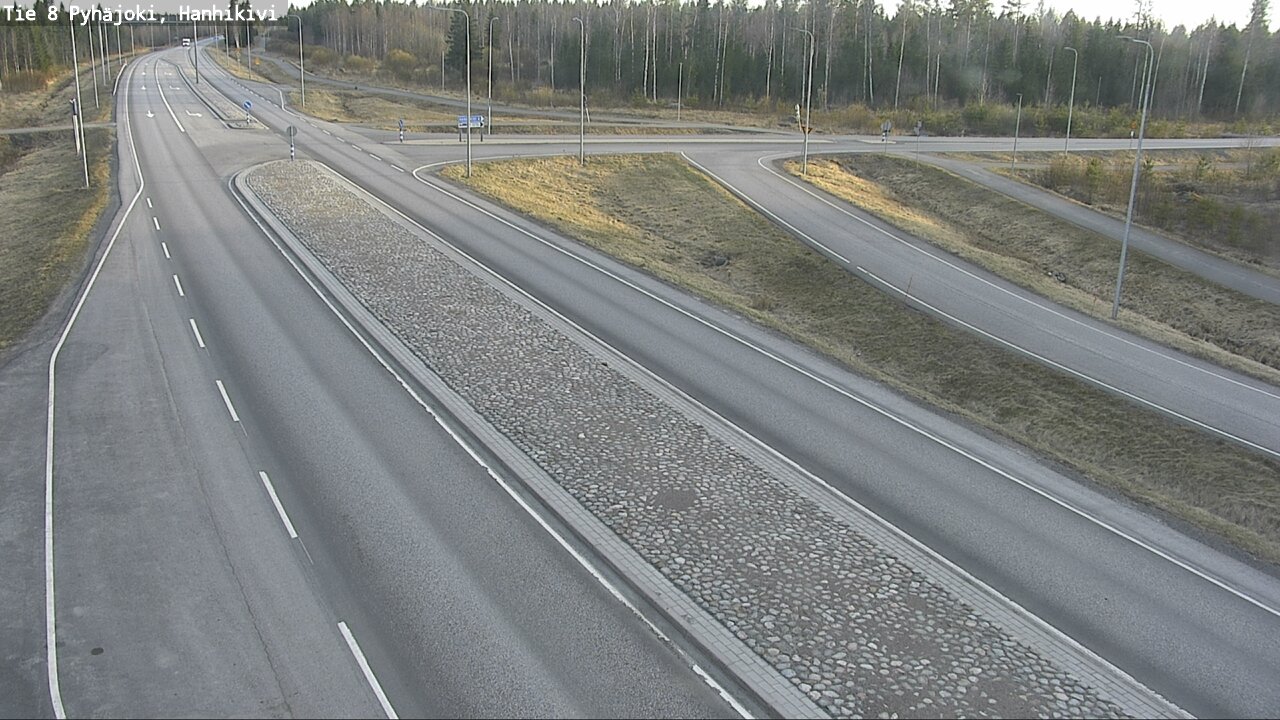 Weather Camera Image Väg 8 Pyhäjoki, Hanhikivi, Pyhäjoki, Pohjois-Pohjanmaa