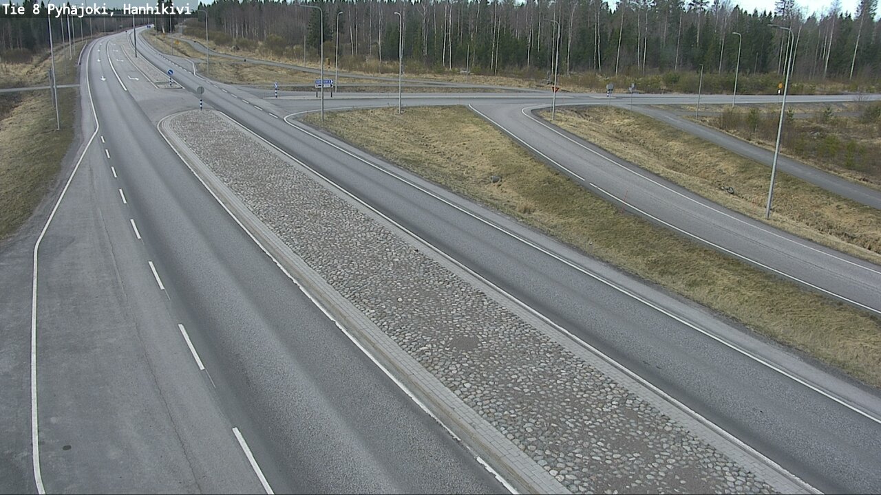 Weather Camera Image Road 8 Pyhäjoki, Hanhikivi, Pyhäjoki, Pohjois-Pohjanmaa