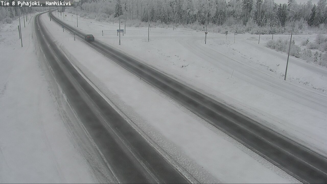 Weather Camera Image Road 8 Pyhäjoki, Hanhikivi, Pyhäjoki, Pohjois-Pohjanmaa