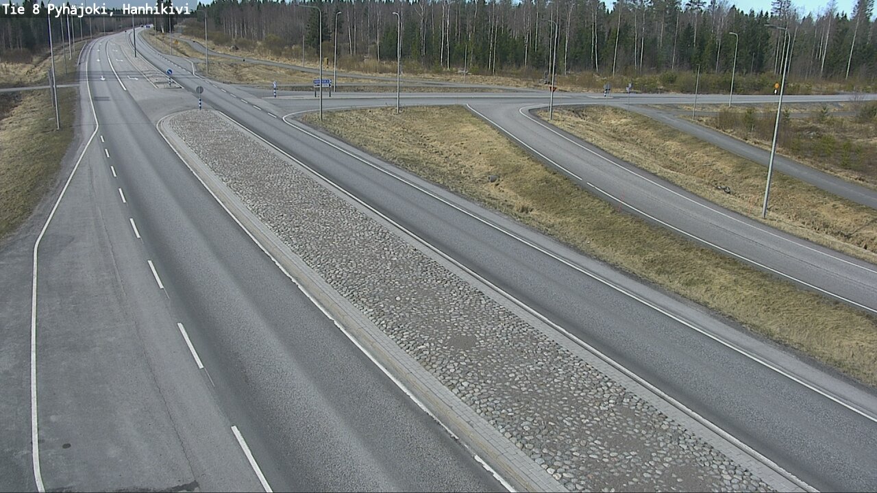 Weather Camera Image Väg 8 Pyhäjoki, Hanhikivi, Pyhäjoki, Pohjois-Pohjanmaa