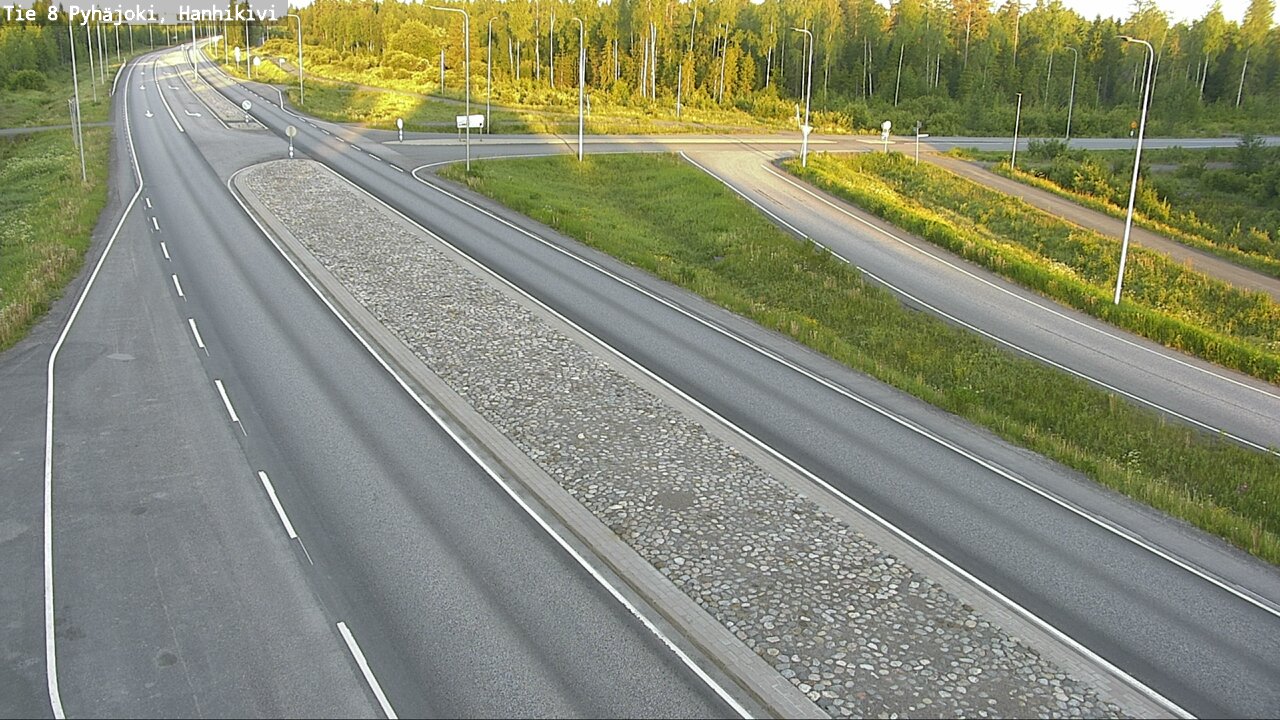Weather Camera Image Road 8 Pyhäjoki, Hanhikivi, Pyhäjoki, Pohjois-Pohjanmaa
