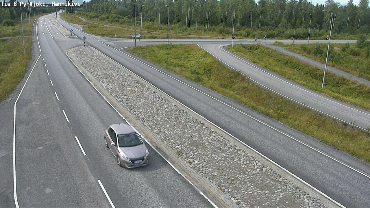 Weather Camera Image Road 8 Pyhäjoki, Hanhikivi, Pyhäjoki, Pohjois-Pohjanmaa