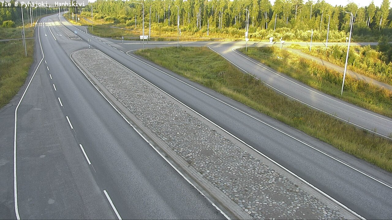 Weather Camera Image Väg 8 Pyhäjoki, Hanhikivi, Pyhäjoki, Pohjois-Pohjanmaa