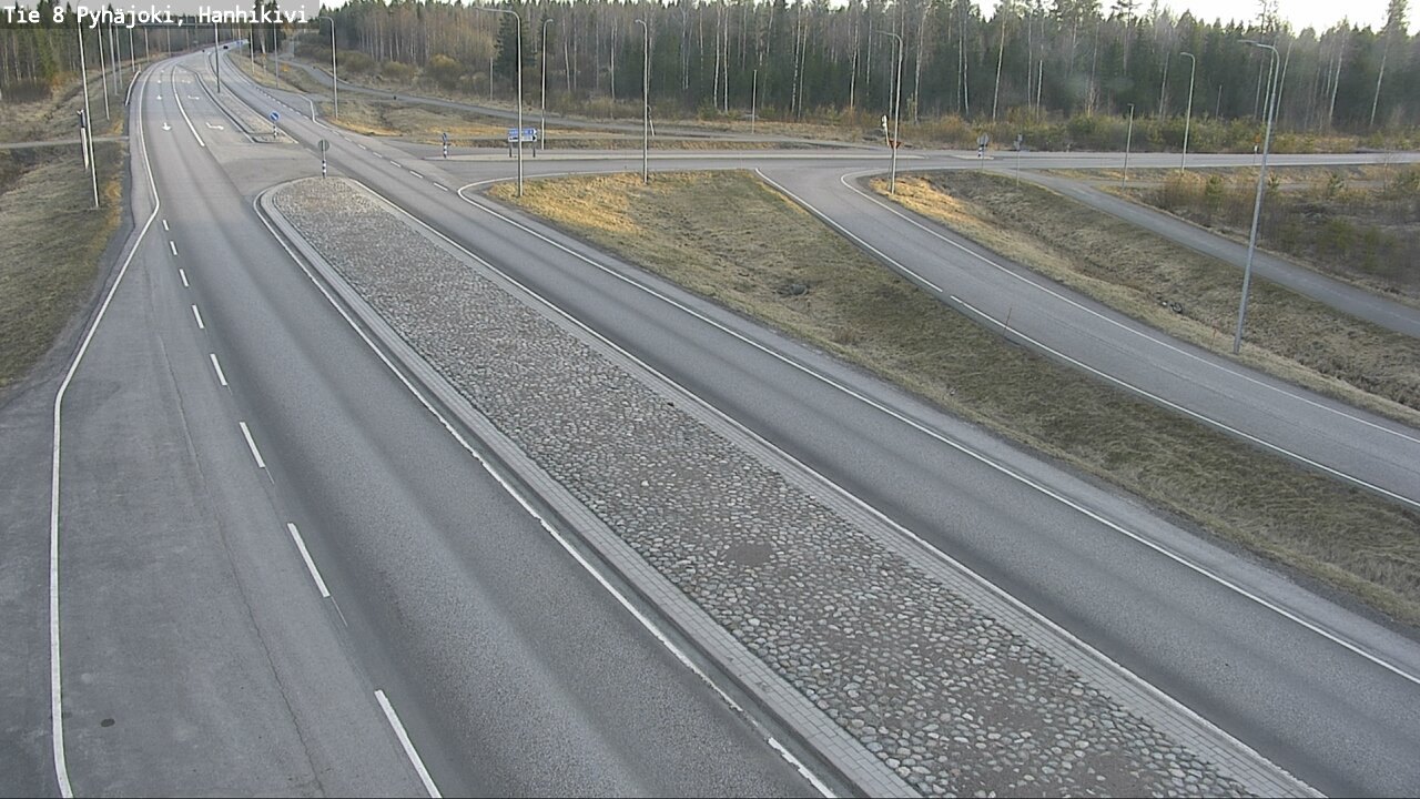Weather Camera Image Väg 8 Pyhäjoki, Hanhikivi, Pyhäjoki, Pohjois-Pohjanmaa