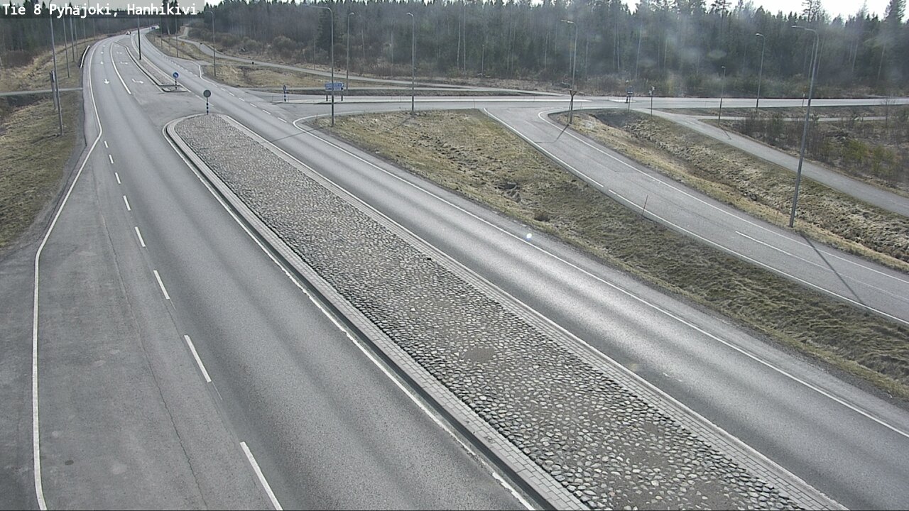 Weather Camera Image Väg 8 Pyhäjoki, Hanhikivi, Pyhäjoki, Pohjois-Pohjanmaa