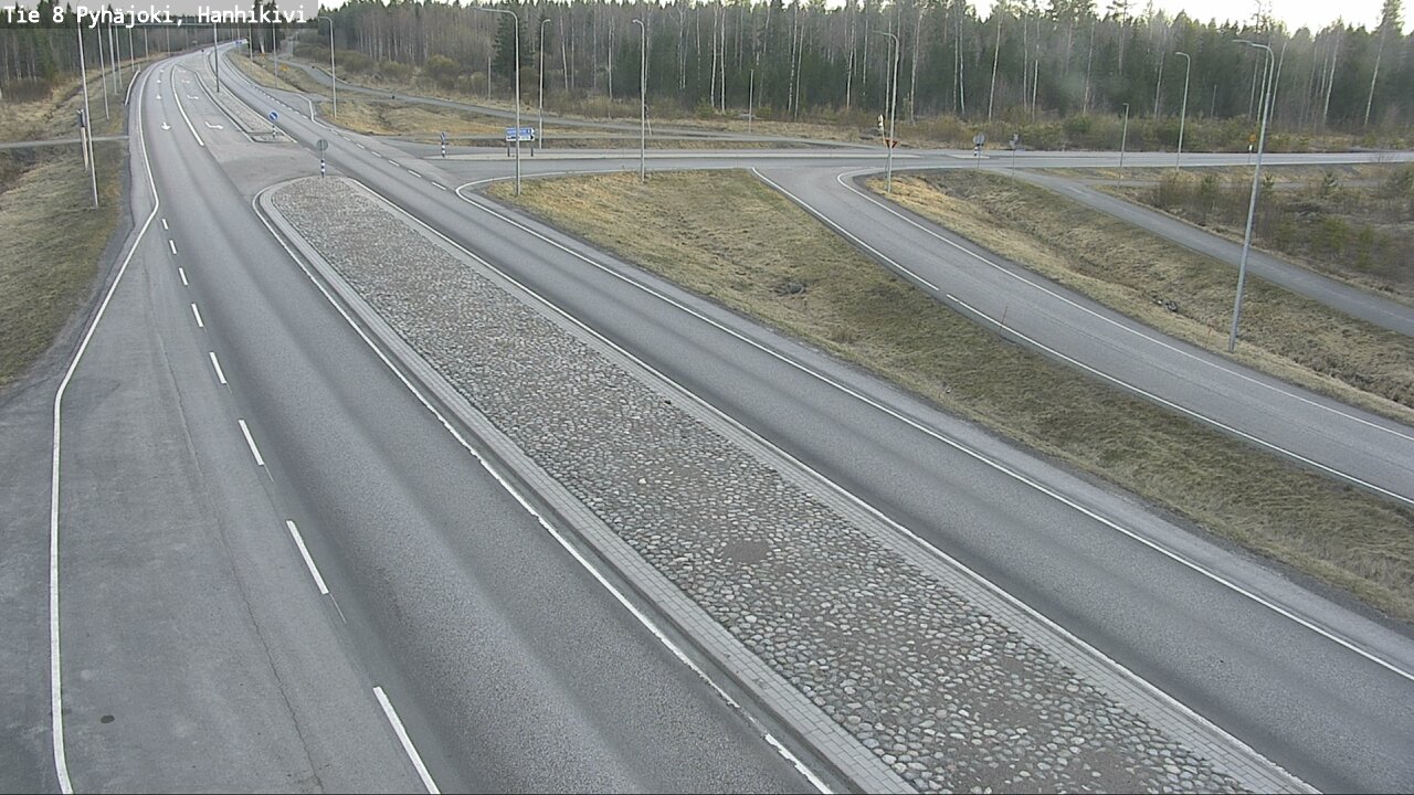 Weather Camera Image Väg 8 Pyhäjoki, Hanhikivi, Pyhäjoki, Pohjois-Pohjanmaa