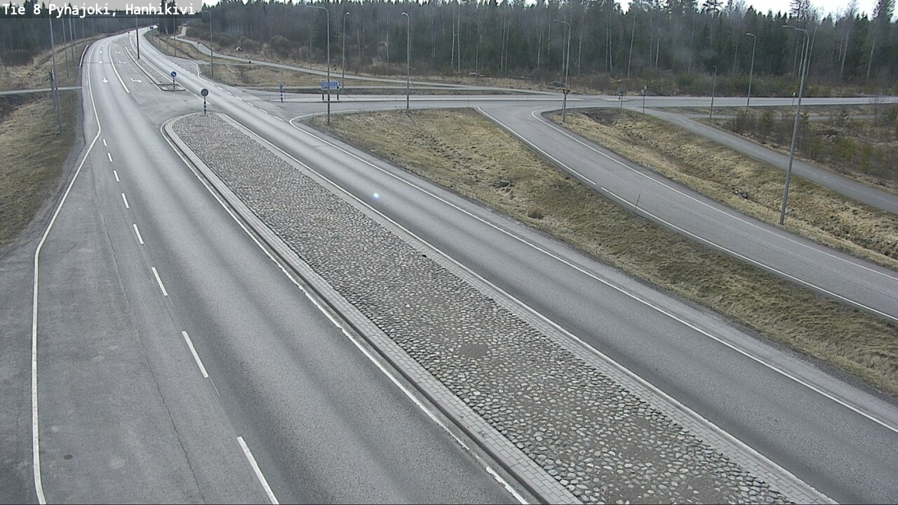 Weather Camera Image Väg 8 Pyhäjoki, Hanhikivi, Pyhäjoki, Pohjois-Pohjanmaa