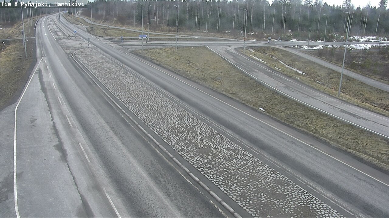 Weather Camera Image Road 8 Pyhäjoki, Hanhikivi, Pyhäjoki, Pohjois-Pohjanmaa