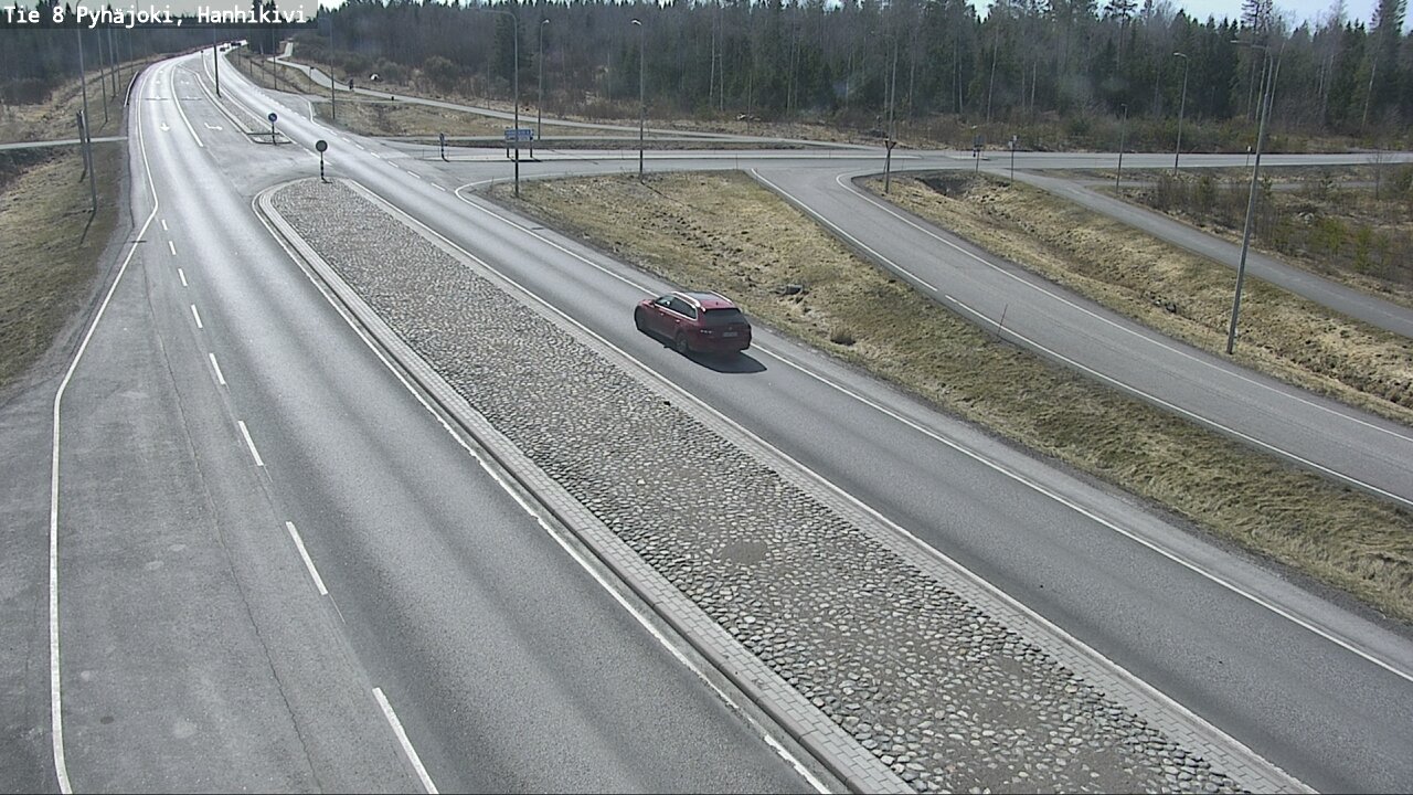 Weather Camera Image Väg 8 Pyhäjoki, Hanhikivi, Pyhäjoki, Pohjois-Pohjanmaa