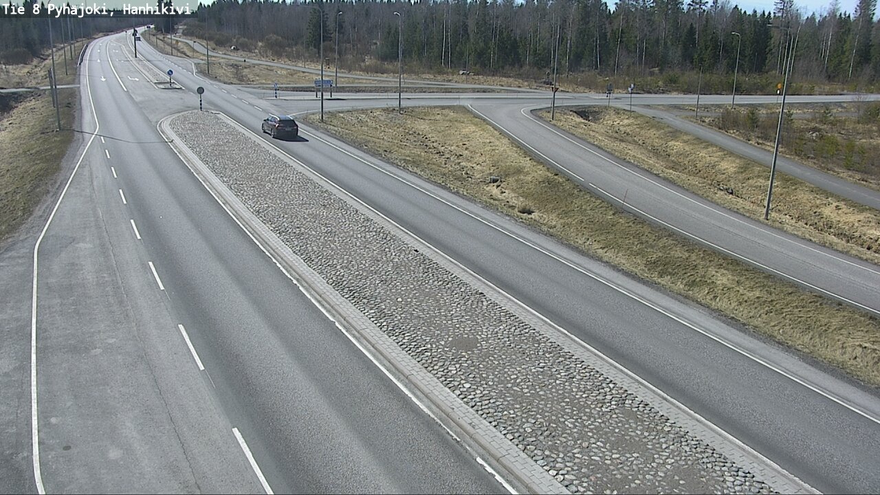 Weather Camera Image Väg 8 Pyhäjoki, Hanhikivi, Pyhäjoki, Pohjois-Pohjanmaa