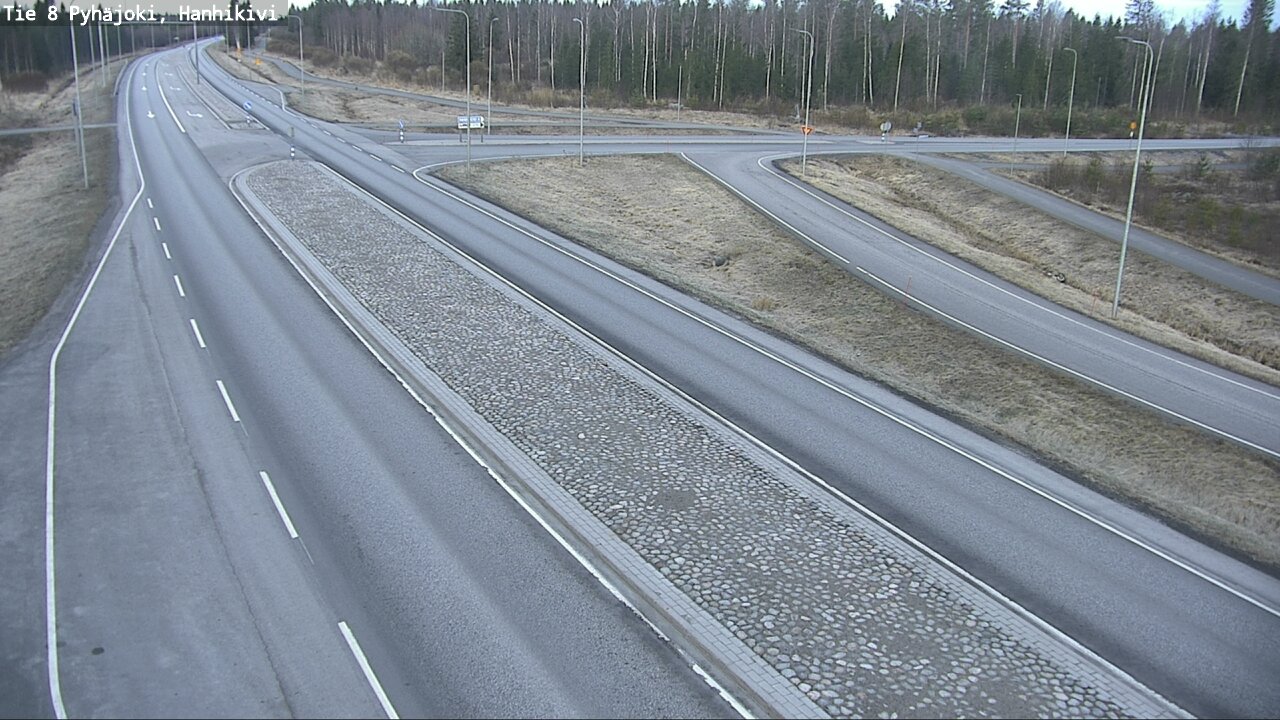 Weather Camera Image Väg 8 Pyhäjoki, Hanhikivi, Pyhäjoki, Pohjois-Pohjanmaa