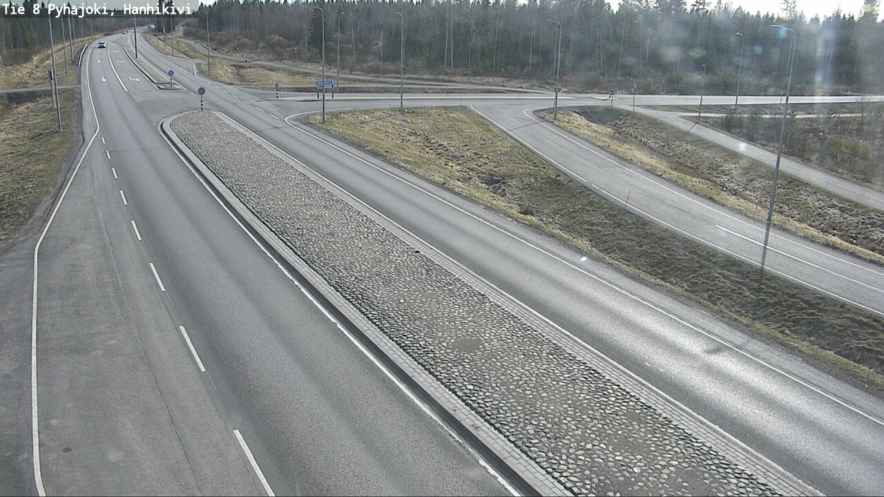 Weather Camera Image Väg 8 Pyhäjoki, Hanhikivi, Pyhäjoki, Pohjois-Pohjanmaa