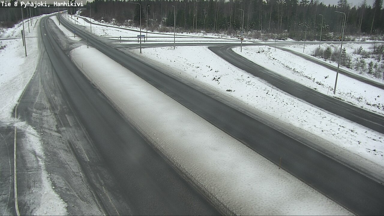 Weather Camera Image Väg 8 Pyhäjoki, Hanhikivi, Pyhäjoki, Pohjois-Pohjanmaa