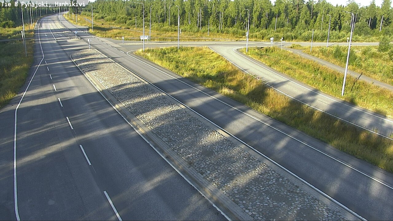 Weather Camera Image Väg 8 Pyhäjoki, Hanhikivi, Pyhäjoki, Pohjois-Pohjanmaa