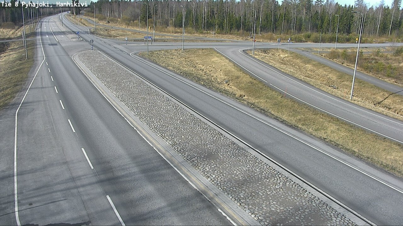 Weather Camera Image Väg 8 Pyhäjoki, Hanhikivi, Pyhäjoki, Pohjois-Pohjanmaa
