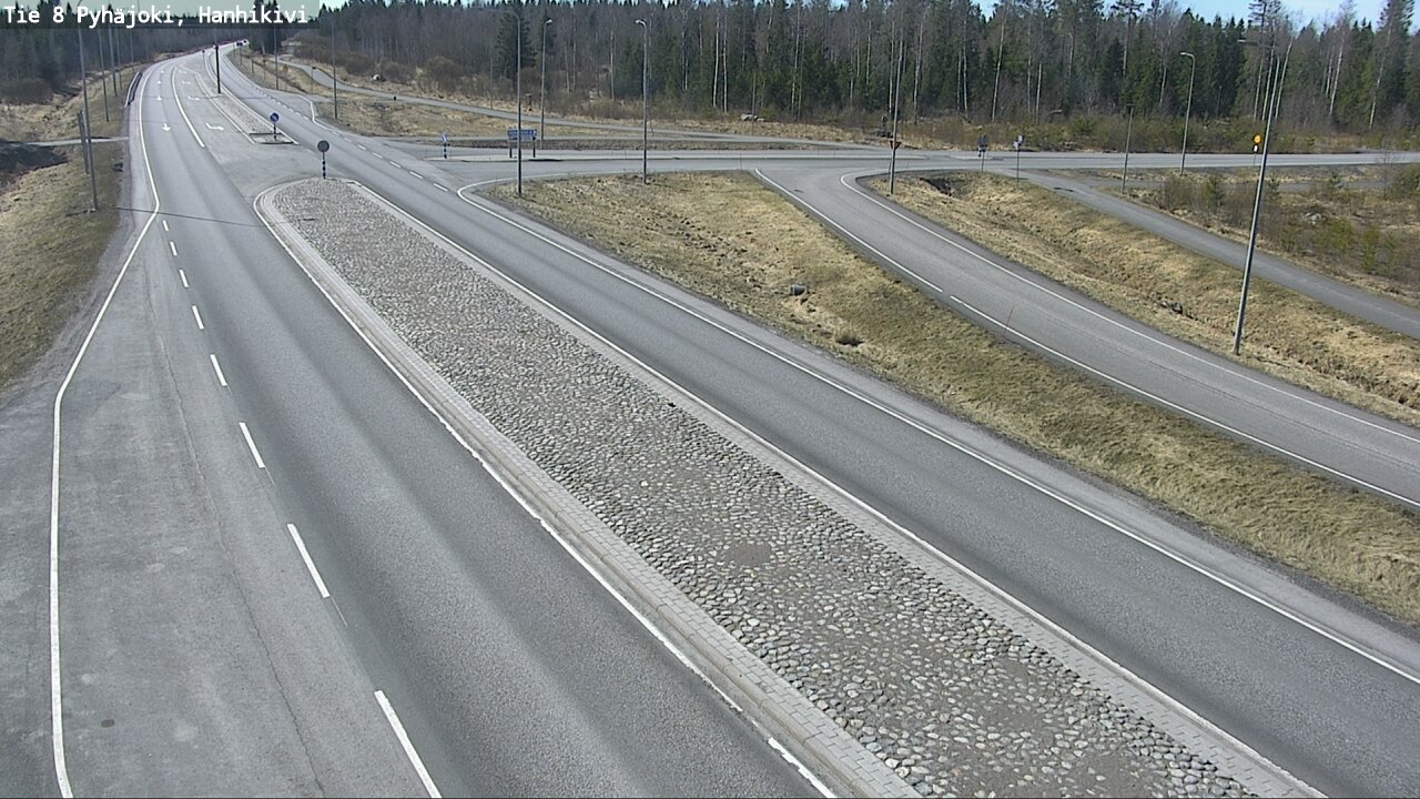 Weather Camera Image Väg 8 Pyhäjoki, Hanhikivi, Pyhäjoki, Pohjois-Pohjanmaa
