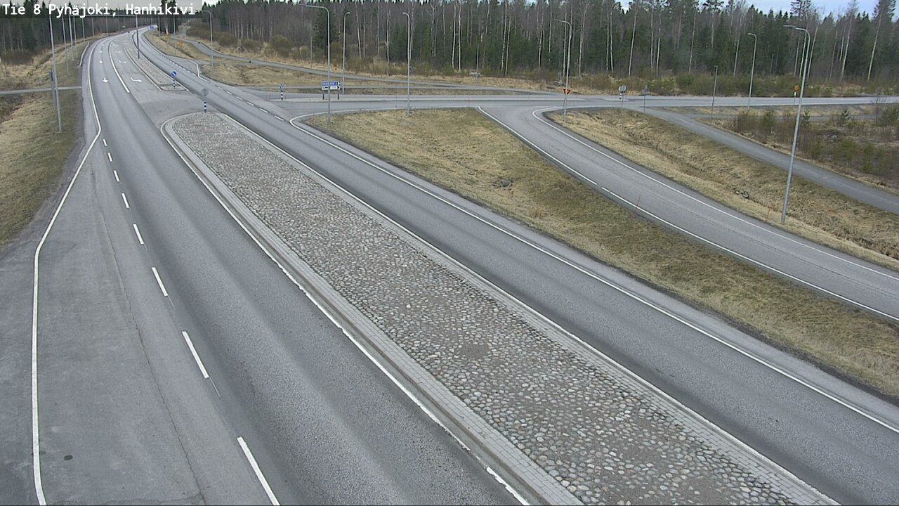 Weather Camera Image Road 8 Pyhäjoki, Hanhikivi, Pyhäjoki, Pohjois-Pohjanmaa