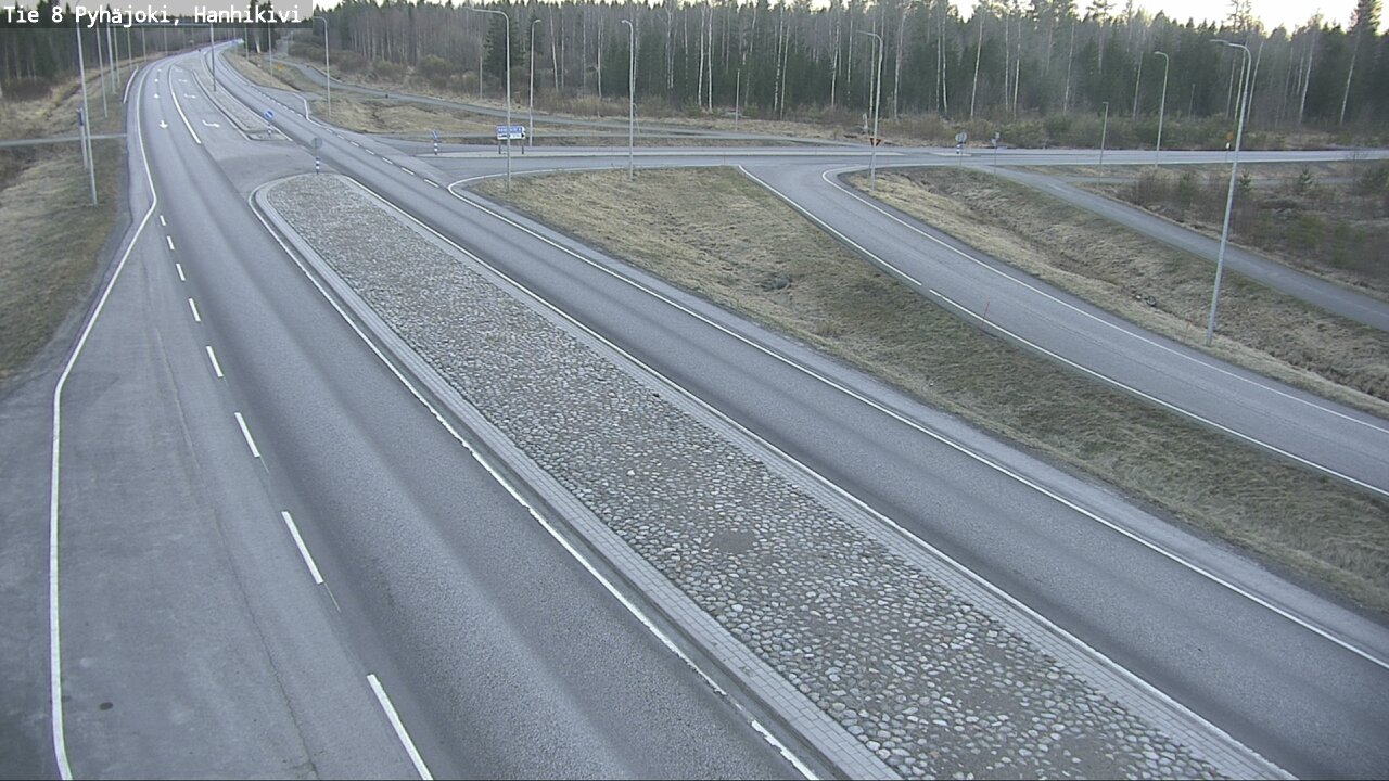 Weather Camera Image Väg 8 Pyhäjoki, Hanhikivi, Pyhäjoki, Pohjois-Pohjanmaa