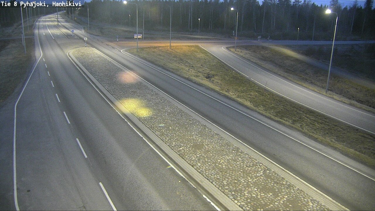 Weather Camera Image Väg 8 Pyhäjoki, Hanhikivi, Pyhäjoki, Pohjois-Pohjanmaa