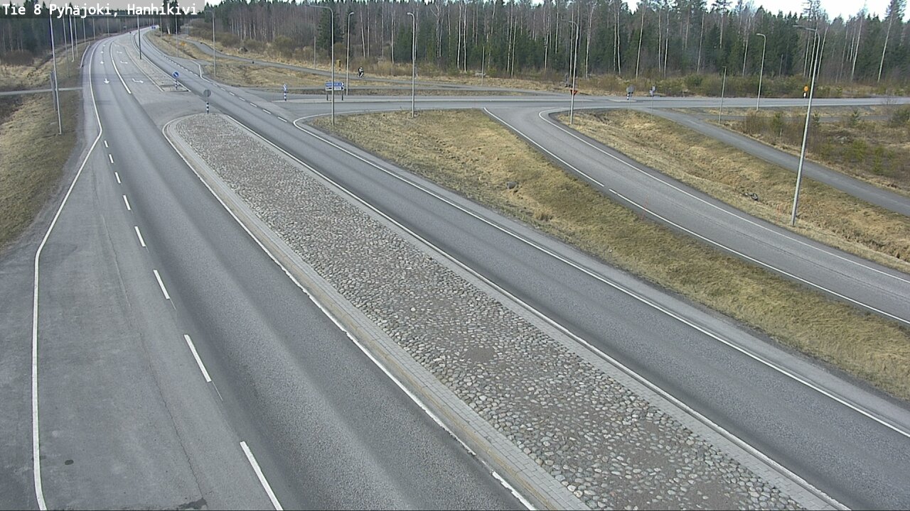 Weather Camera Image Väg 8 Pyhäjoki, Hanhikivi, Pyhäjoki, Pohjois-Pohjanmaa