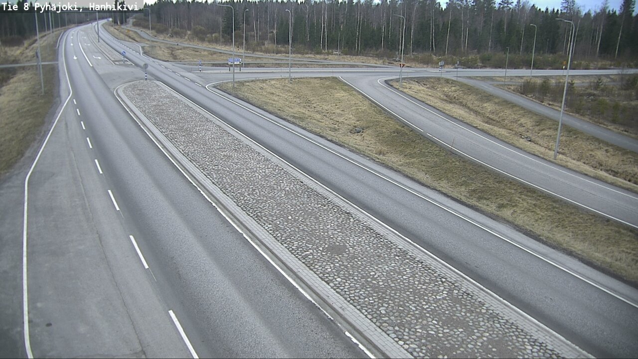 Weather Camera Image Road 8 Pyhäjoki, Hanhikivi, Pyhäjoki, Pohjois-Pohjanmaa