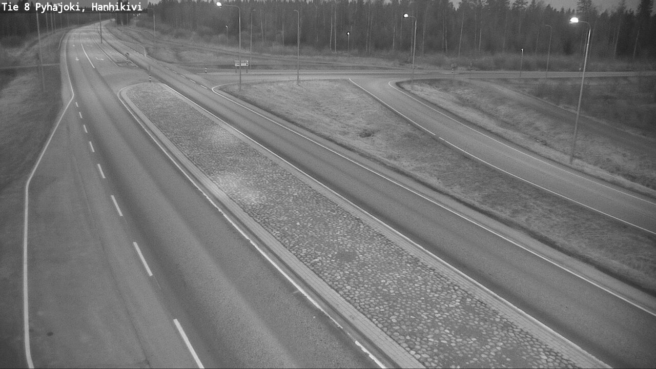 Weather Camera Image Road 8 Pyhäjoki, Hanhikivi, Pyhäjoki, Pohjois-Pohjanmaa