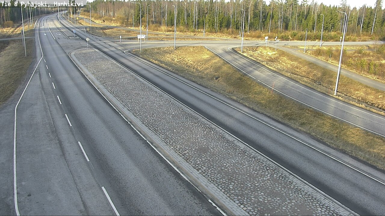 Weather Camera Image Väg 8 Pyhäjoki, Hanhikivi, Pyhäjoki, Pohjois-Pohjanmaa