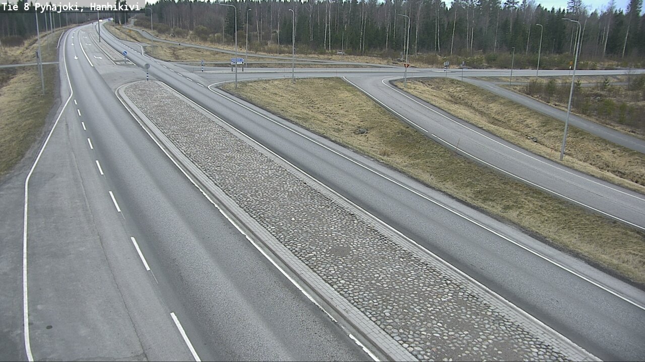 Weather Camera Image Road 8 Pyhäjoki, Hanhikivi, Pyhäjoki, Pohjois-Pohjanmaa