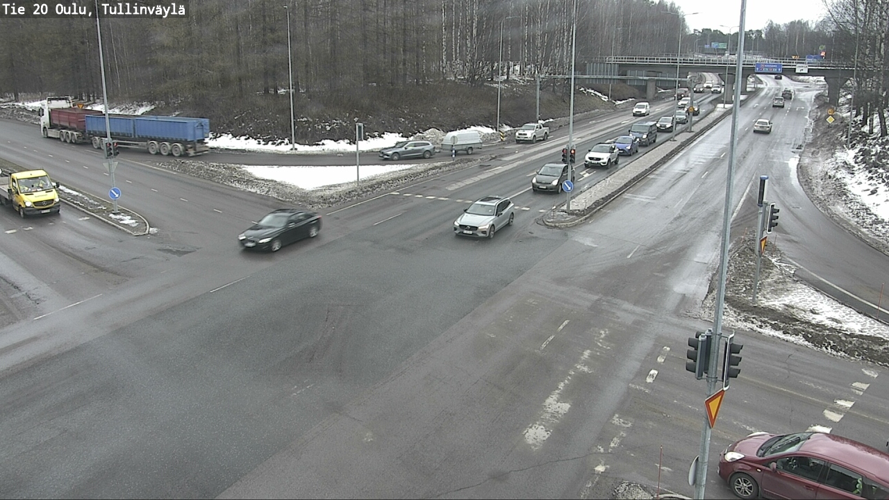 Weather Camera Image Road 20 Oulu, Tullinväylä, Oulu, Pohjois-Pohjanmaa