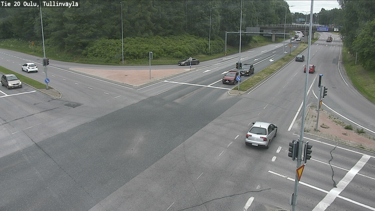 Weather Camera Image Väg 20 Uleåborg, Tullinväylä, Oulu, Pohjois-Pohjanmaa