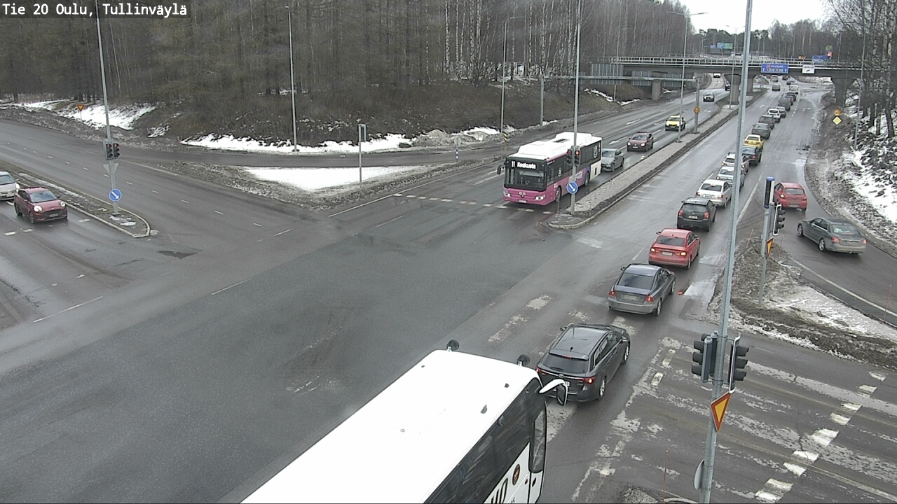 Weather Camera Image Road 20 Oulu, Tullinväylä, Oulu, Pohjois-Pohjanmaa