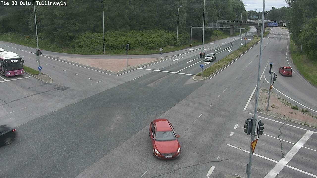 Weather Camera Image Väg 20 Uleåborg, Tullinväylä, Oulu, Pohjois-Pohjanmaa