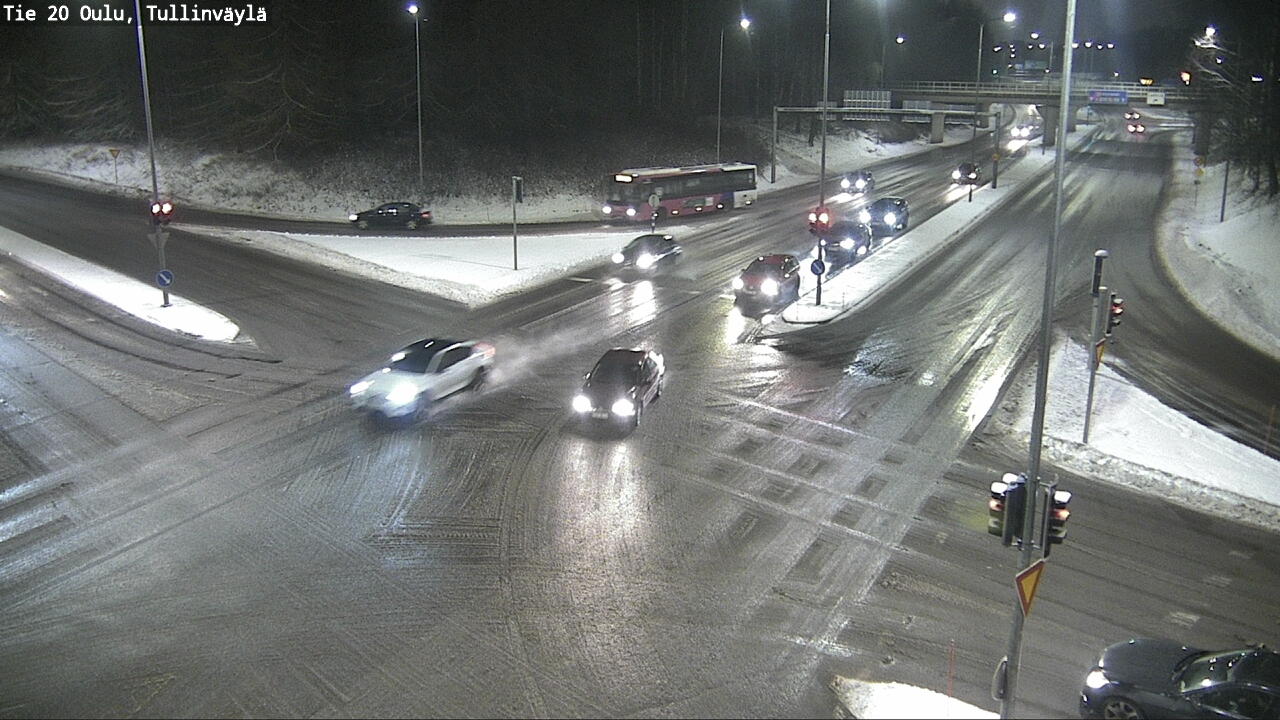 Weather Camera Image Väg 20 Uleåborg, Tullinväylä, Oulu, Pohjois-Pohjanmaa