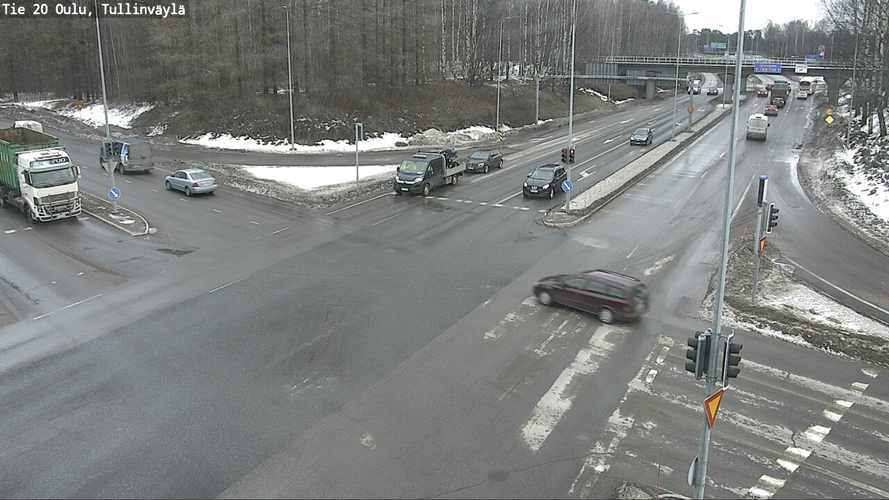 Weather Camera Image Road 20 Oulu, Tullinväylä, Oulu, Pohjois-Pohjanmaa