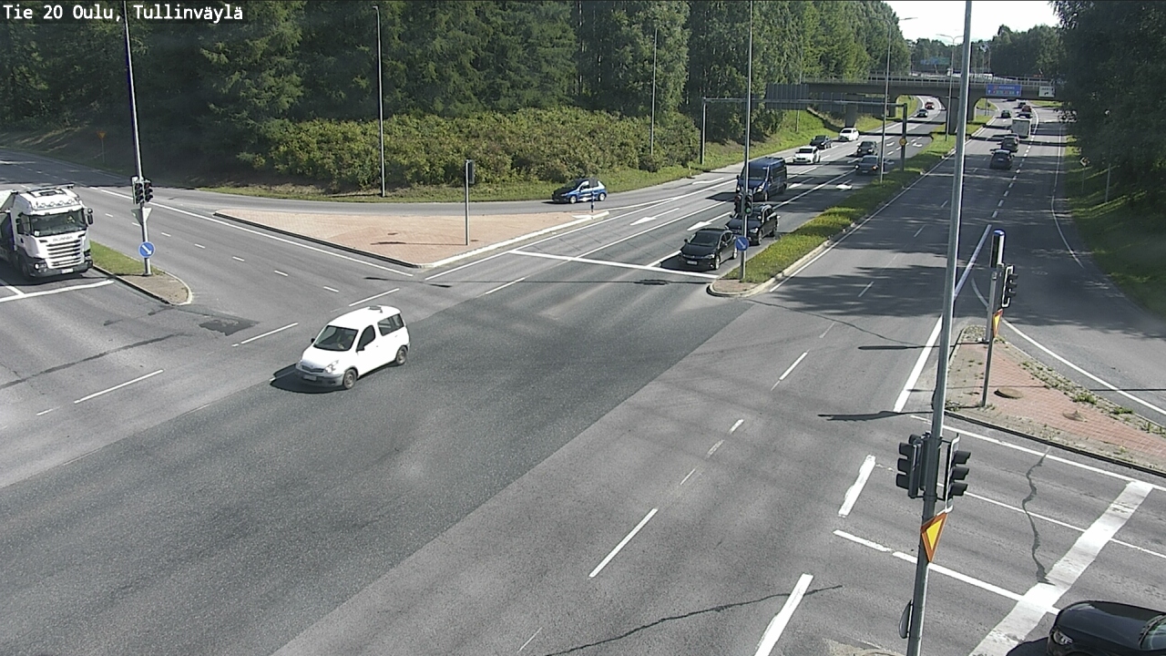 Weather Camera Image Väg 20 Uleåborg, Tullinväylä, Oulu, Pohjois-Pohjanmaa
