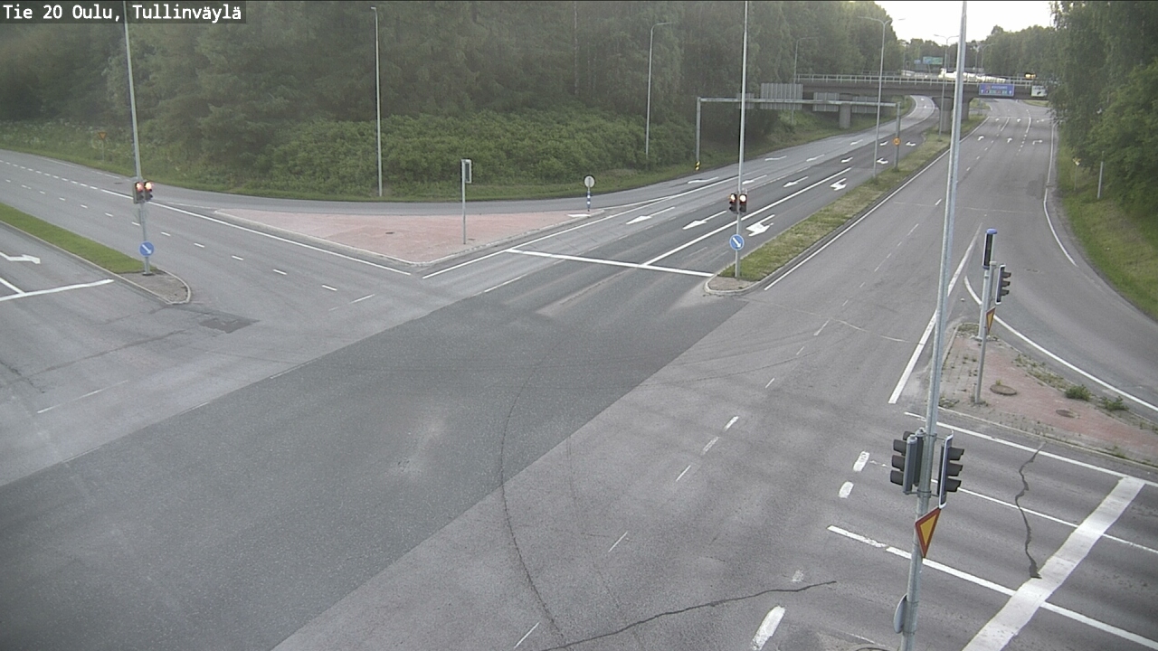 Weather Camera Image Väg 20 Uleåborg, Tullinväylä, Oulu, Pohjois-Pohjanmaa