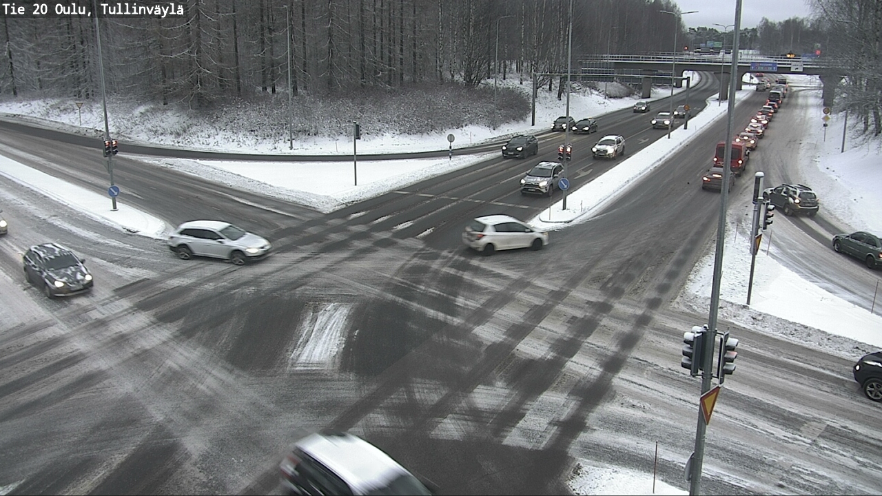 Weather Camera Image Väg 20 Uleåborg, Tullinväylä, Oulu, Pohjois-Pohjanmaa