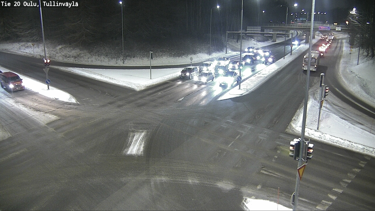 Weather Camera Image Väg 20 Uleåborg, Tullinväylä, Oulu, Pohjois-Pohjanmaa