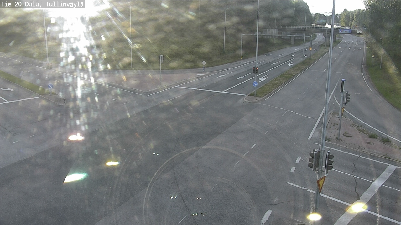 Weather Camera Image Väg 20 Uleåborg, Tullinväylä, Oulu, Pohjois-Pohjanmaa