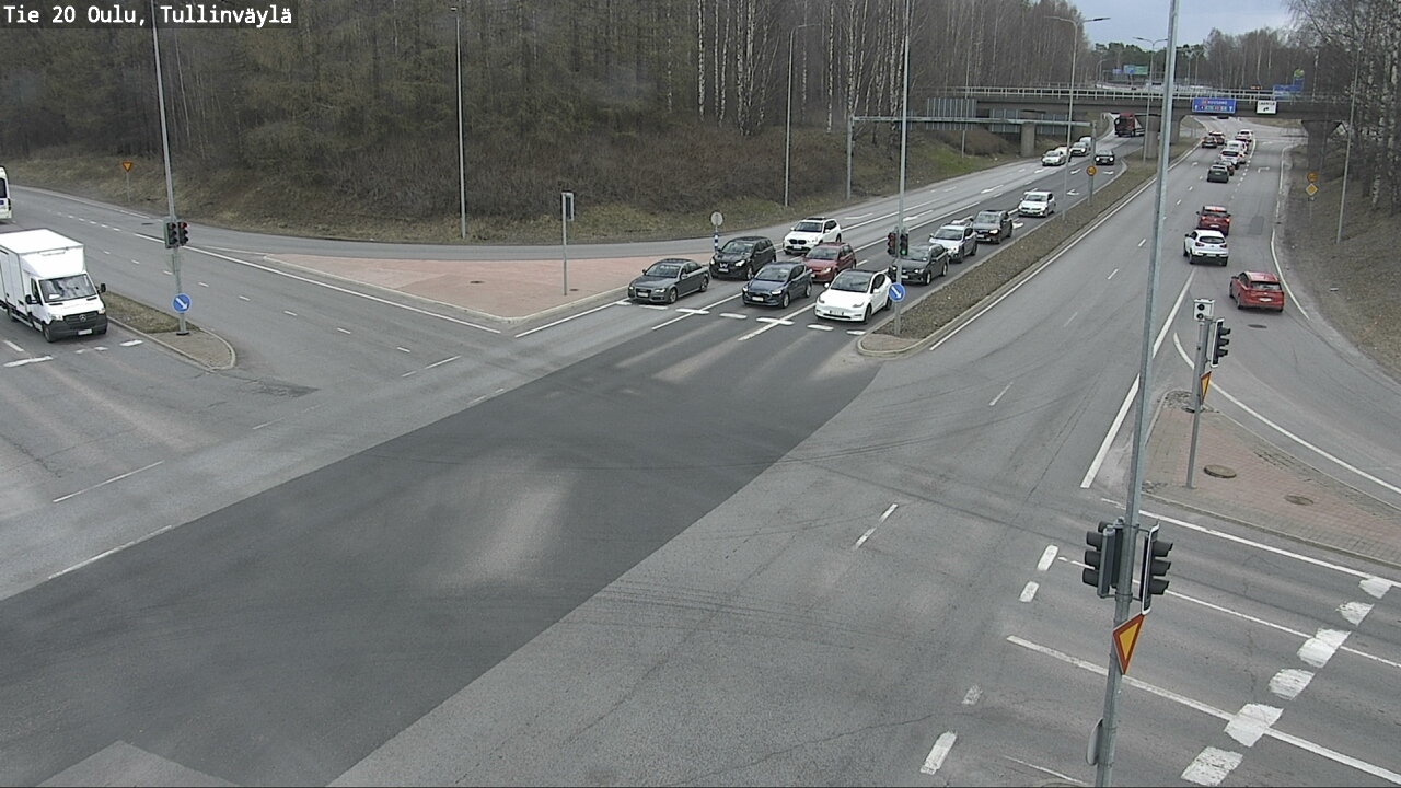 Weather Camera Image Väg 20 Uleåborg, Tullinväylä, Oulu, Pohjois-Pohjanmaa