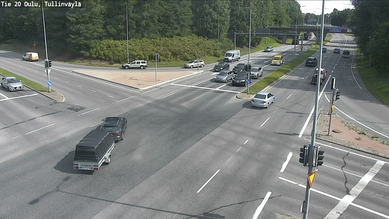 Weather Camera Image Road 20 Oulu, Tullinväylä, Oulu, Pohjois-Pohjanmaa