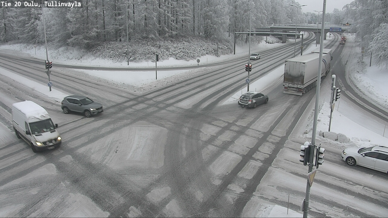 Weather Camera Image Väg 20 Uleåborg, Tullinväylä, Oulu, Pohjois-Pohjanmaa