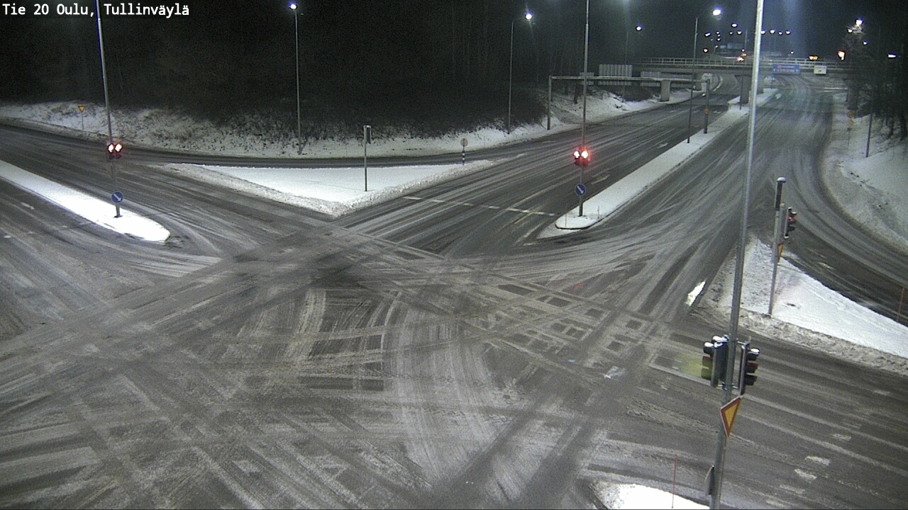 Weather Camera Image Väg 20 Uleåborg, Tullinväylä, Oulu, Pohjois-Pohjanmaa