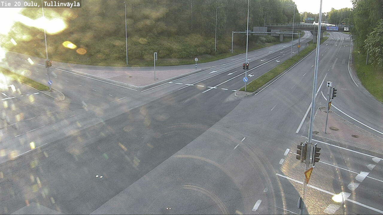 Weather Camera Image Road 20 Oulu, Tullinväylä, Oulu, Pohjois-Pohjanmaa
