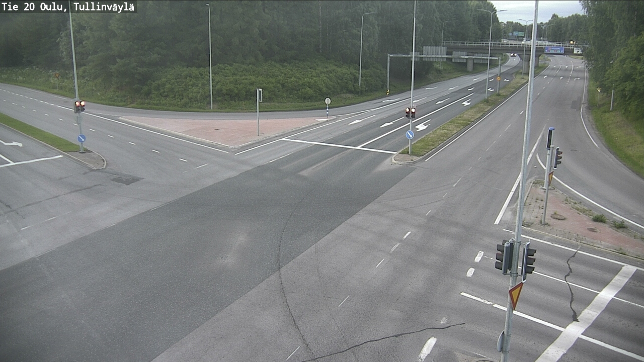 Weather Camera Image Väg 20 Uleåborg, Tullinväylä, Oulu, Pohjois-Pohjanmaa
