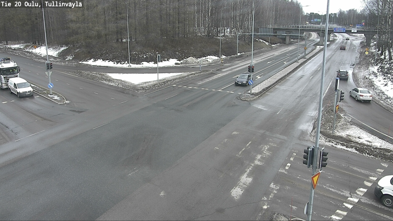 Weather Camera Image Road 20 Oulu, Tullinväylä, Oulu, Pohjois-Pohjanmaa