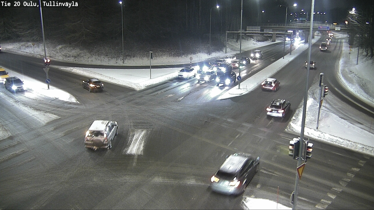 Weather Camera Image Väg 20 Uleåborg, Tullinväylä, Oulu, Pohjois-Pohjanmaa