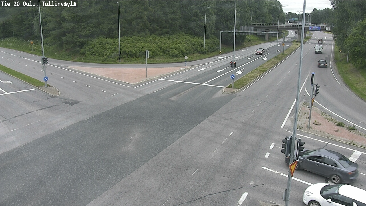 Weather Camera Image Väg 20 Uleåborg, Tullinväylä, Oulu, Pohjois-Pohjanmaa