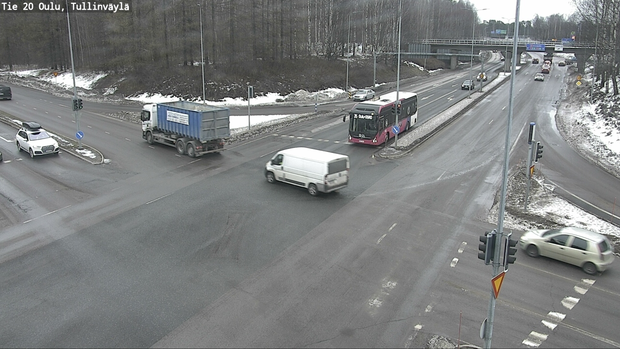 Weather Camera Image Road 20 Oulu, Tullinväylä, Oulu, Pohjois-Pohjanmaa