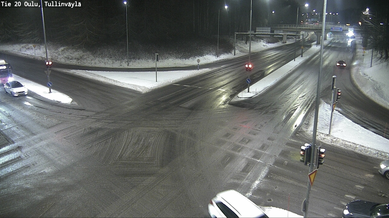 Weather Camera Image Väg 20 Uleåborg, Tullinväylä, Oulu, Pohjois-Pohjanmaa